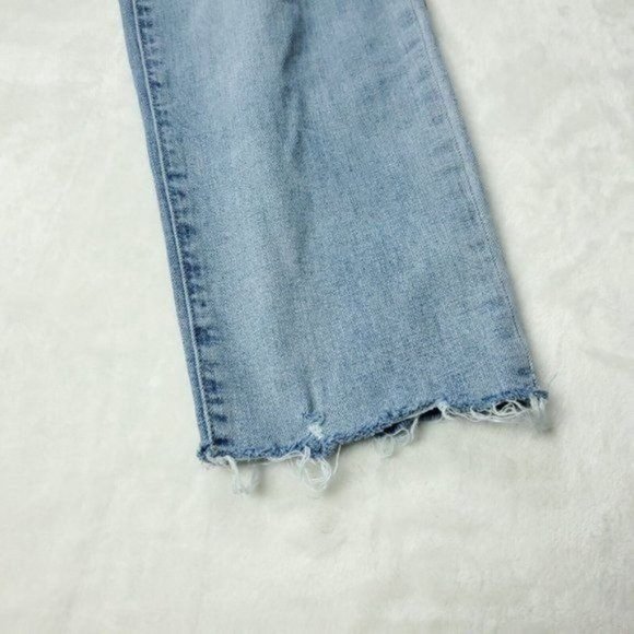 GAP Denim Girlfriend Mid Rise Ankle Fray Jeans Womens Size 12 L 32x28  Blue - Picture 4 of 11